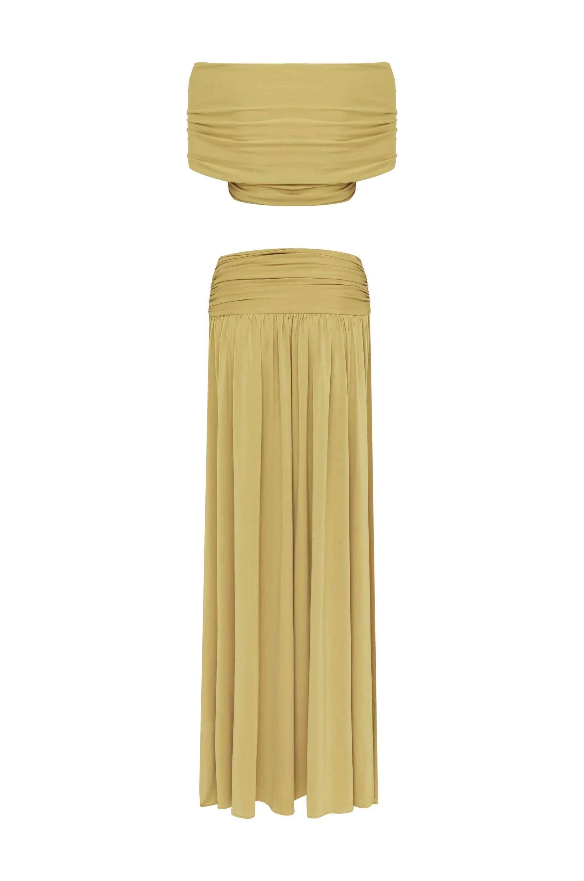 Conjunto Cropped e Saia Longa Modern Dalene