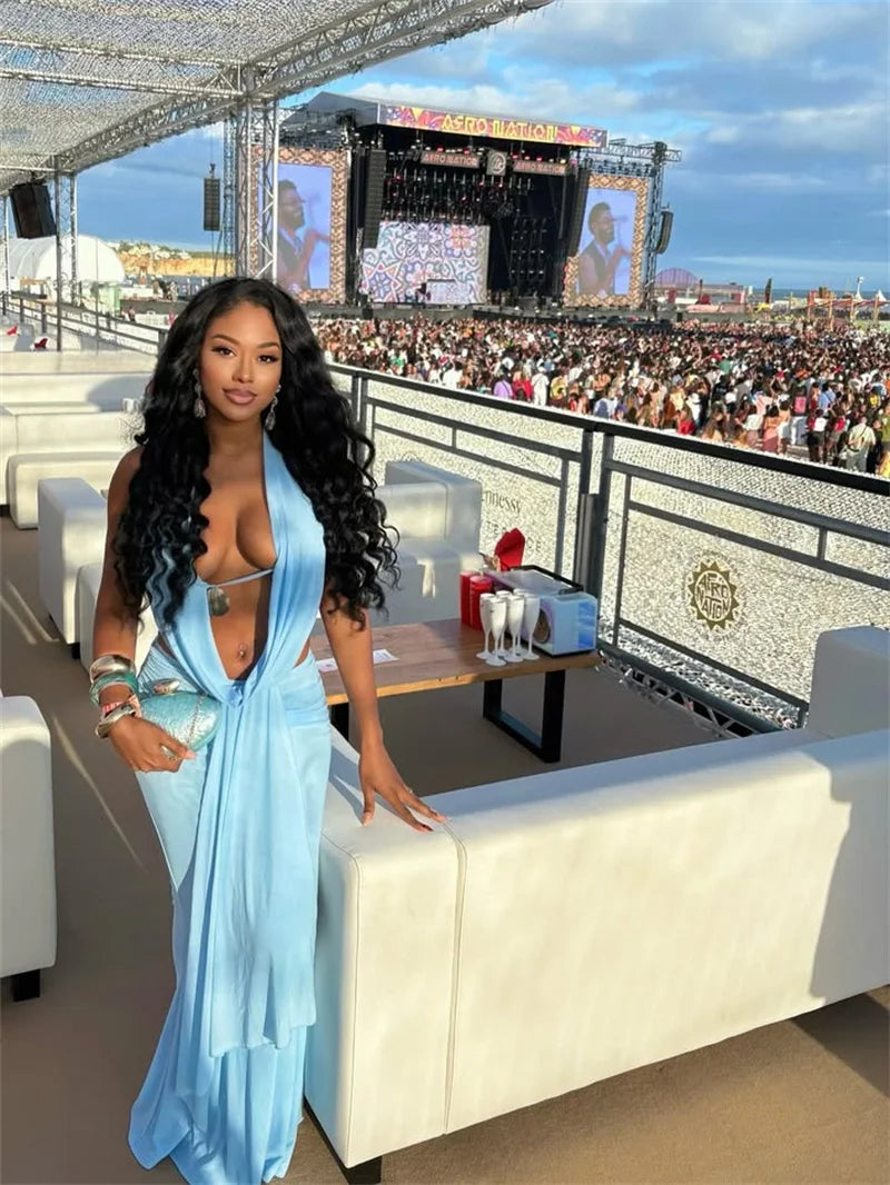 Conjunto Cropped e Saia Longa Modern Perle