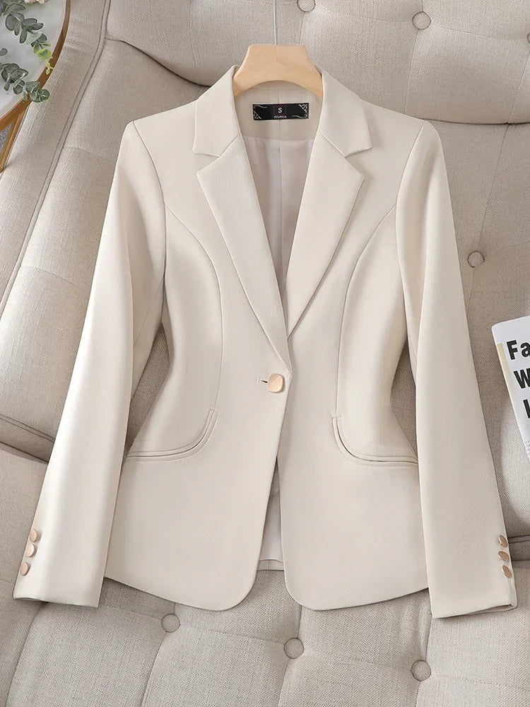 Blazer Feminino Alfaiataria Acinturado Modern Catarina