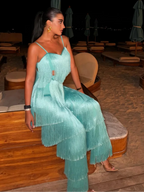 Macacão Longo com Franjas Modern Victoire